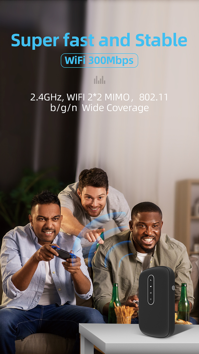 modem portatif de 2.4GHz WiFi avec l'Internet mobile 1 du point névralgique LTE de Sim Card Slot 4G