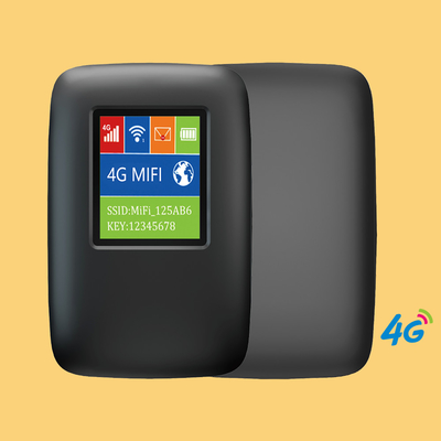 le routeur 4G mobile de point névralgique de WIFI de la poche 3000mAh avec le noir d'écran a ouvert
