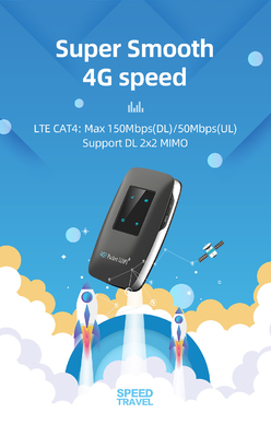 4 routeur du wifi 4G LTE MiFi d'indiction de LED avec la batterie 3000mAh