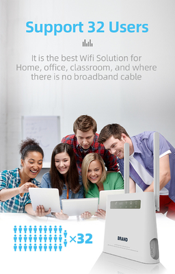 routeur mobile de 2.4Ghz 300Mbps 4G LTE WiFi pour la maison de rv avec le port USB fort SIM Card Slot de signal