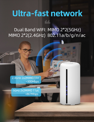 Le routeur à deux bandes mobile de 5Ghz Wifi avec SIM Card 1800Mbps ouvrent