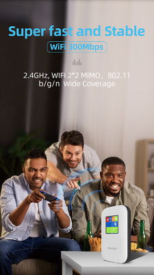 Le routeur 4G mobile de MIFI avec le modem de WiFi de poche de l'écran 2700mAh-3000mAh a ouvert
