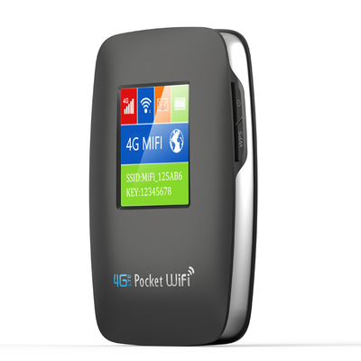 le routeur 4G mobile de point névralgique de WIFI de la poche 3000mAh avec le noir d'écran a ouvert