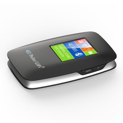 le routeur 4G mobile de point névralgique de WIFI de la poche 3000mAh avec le noir d'écran a ouvert