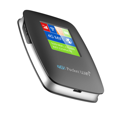 le routeur 4G mobile de point névralgique de WIFI de la poche 3000mAh avec le noir d'écran a ouvert