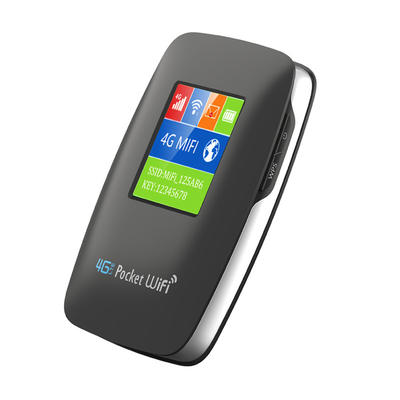 le routeur 4G mobile de point névralgique de WIFI de la poche 3000mAh avec le noir d'écran a ouvert