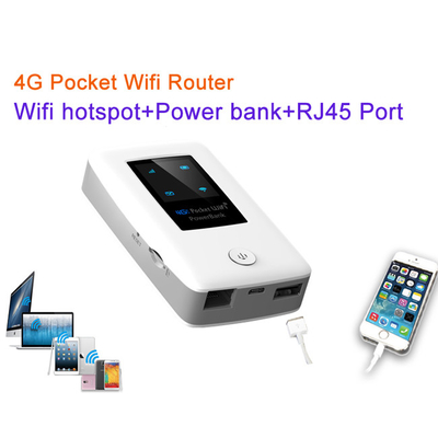 routeur sans fil de poche de 5000mAh 4G avec RJ45 Wan Lan Port