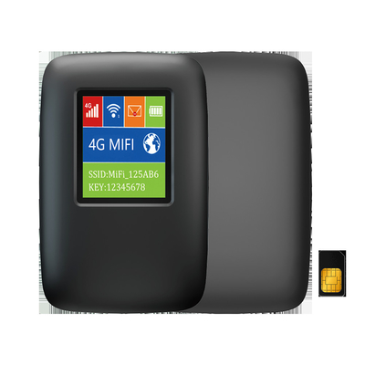 point névralgique mobile du routeur 150Mbps 4G WiFi de 2700mAh-3000mAh 4G Lte MiFi 15 dispositifs avec l'écran d'affichage à cristaux liquides