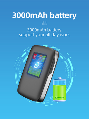 point névralgique mobile du routeur 150Mbps 4G WiFi de 2700mAh-3000mAh 4G Lte MiFi 15 dispositifs avec l'écran d'affichage à cristaux liquides