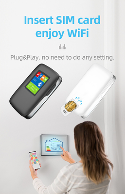 point névralgique mobile du routeur 150Mbps 4G WiFi de 2700mAh-3000mAh 4G Lte MiFi 15 dispositifs avec l'écran d'affichage à cristaux liquides